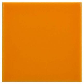 PIASTRELLA DA RIVESTIMENTO 10 X 10 SOLIDO LUCIDO COLORE ARANCIA CHIARO