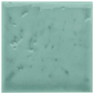 PIASTRELLA DA RIVESTIMENTO 10 X 10 TEXTURE LUCIDA COLORE VERDE ACQUAMARINA