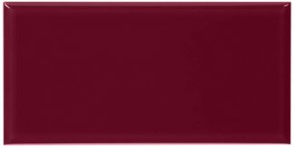 PIASTRELLA DA RIVESTIMENTO 10 X 20 SMUSSATO LUCIDO COLORE BORDEAUX