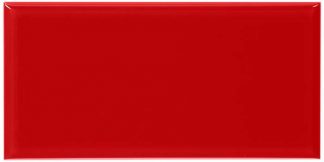 PIASTRELLA DA RIVESTIMENTO 10 X 20 SMUSSATO LUCIDO COLORE ROSSO