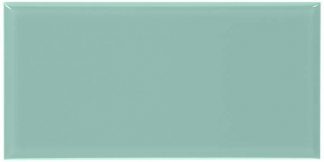 PIASTRELLA DA RIVESTIMENTO 10 X 20 SMUSSATO LUCIDO COLORE VERDE ACQUAMARINA