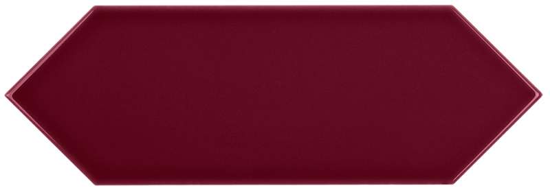 PIASTRELLA DA RIVESTIMENTO 10 X 30 PICKET SOLIDO LUCIDO COLORE BORDEAUX