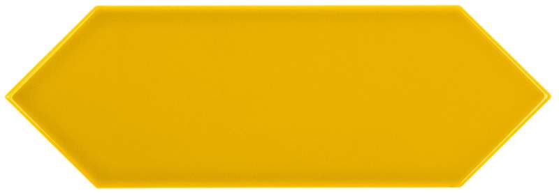 PIASTRELLA DA RIVESTIMENTO 10 X 30 PICKET SOLIDO LUCIDO COLORE MOSTARDA