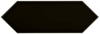 PIASTRELLA DA RIVESTIMENTO 10 X 30 PICKET SOLIDO LUCIDO COLORE NERO