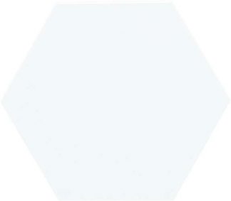 PIASTRELLA DA RIVESTIMENTO 11 X 13 ESAGONO SOLIDO LUCIDO COLORE BIANCO