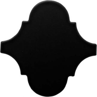 PIASTRELLA DA RIVESTIMENTO 15 X 15 ARABESCO LISCIO OPACO COLORE NERO