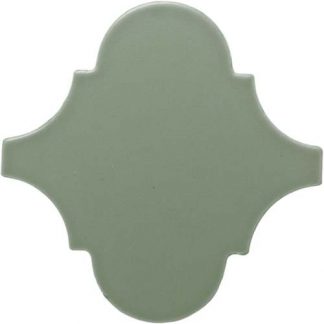 PIASTRELLA DA RIVESTIMENTO 15 X 15 ARABESCO LISCIO OPACO COLORE VERDE KAKI