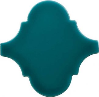 PIASTRELLA DA RIVESTIMENTO 15 X 15 ARABESCO SOLIDO LUCIDO COLORE TURCHESE