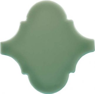 PIASTRELLA DA RIVESTIMENTO 15 X 15 ARABESCO SOLIDO LUCIDO COLORE VERDE SCURO