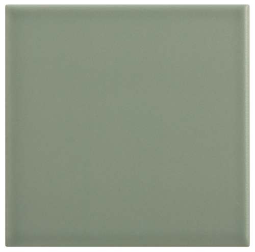 PIASTRELLA DA RIVESTIMENTO 15 X 15 LISCIO OPACO COLORE VERDE KAKI