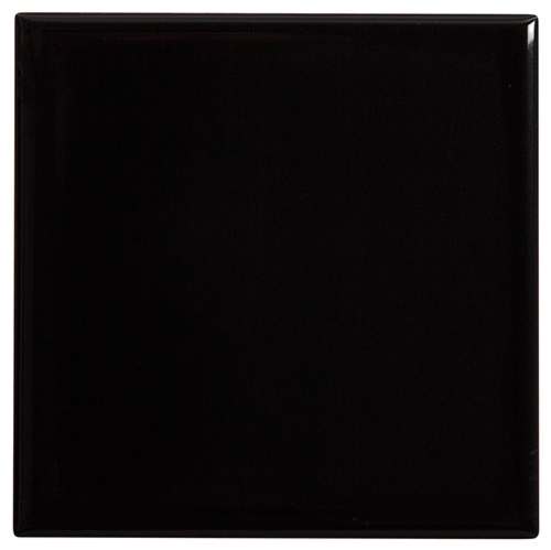 PIASTRELLA DA RIVESTIMENTO 15 X 15 SOLIDO LUCIDO COLORE NERO