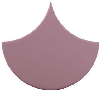 PIASTRELLA DA RIVESTIMENTO 15,5 X 17 SPINA DI PESCE LISCIO OPACO COLORE MALVA