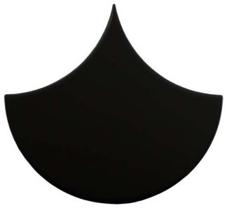 PIASTRELLA DA RIVESTIMENTO 15,5 X 17 SPINA DI PESCE LISCIO OPACO COLORE NERO