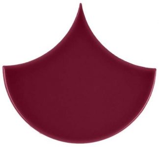 PIASTRELLA DA RIVESTIMENTO 15,5 X 17 SPINA DI PESCE SOLIDO LUCIDO COLORE BORDEAUX