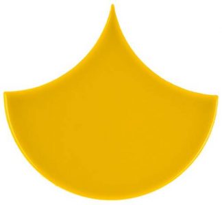 PIASTRELLA DA RIVESTIMENTO 15,5 X 17 SPINA DI PESCE SOLIDO LUCIDO COLORE MOSTARDA