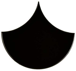 PIASTRELLA DA RIVESTIMENTO 15,5 X 17 SPINA DI PESCE SOLIDO LUCIDO COLORE NERO