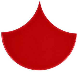 PIASTRELLA DA RIVESTIMENTO 15,5 X 17 SPINA DI PESCE SOLIDO LUCIDO COLORE ROSSO