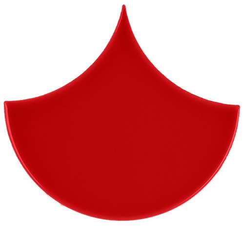 PIASTRELLA DA RIVESTIMENTO 15,5 X 17 SPINA DI PESCE SOLIDO LUCIDO COLORE ROSSO