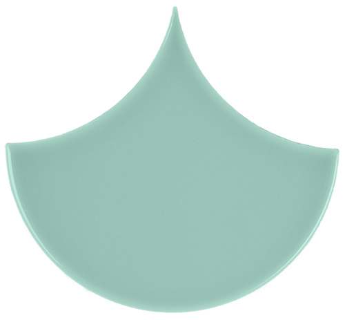 PIASTRELLA DA RIVESTIMENTO 15,5 X 17 SPINA DI PESCE SOLIDO LUCIDO COLORE VERDE ACQUAMARINA