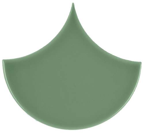 PIASTRELLA DA RIVESTIMENTO 15,5 X 17 SPINA DI PESCE SOLIDO LUCIDO COLORE VERDE SCURO