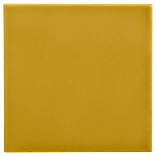 PIASTRELLA DA RIVESTIMENTO 20 X 20 SOLIDO LUCIDO COLORE MOSTARDA