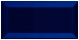 PIASTRELLA DA RIVESTIMENTO 7,5 X 15 SMUSSATO LUCIDO COLORE BLU VITTORIANO