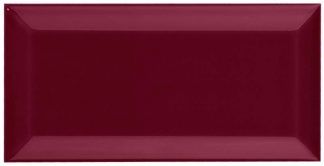 PIASTRELLA DA RIVESTIMENTO 7,5 X 15 SMUSSATO LUCIDO COLORE BORDEAUX