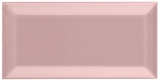 PIASTRELLA DA RIVESTIMENTO 7,5 X 15 SMUSSATO LUCIDO COLORE ROSA