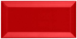 PIASTRELLA DA RIVESTIMENTO 7,5 X 15 SMUSSATO LUCIDO COLORE ROSSO