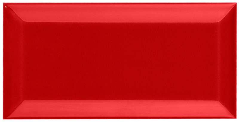 PIASTRELLA DA RIVESTIMENTO 7,5 X 15 SMUSSATO LUCIDO COLORE ROSSO