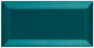 PIASTRELLA DA RIVESTIMENTO 7,5 X 15 SMUSSATO LUCIDO COLORE TURCHESE