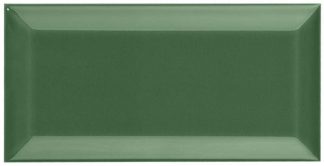 PIASTRELLA DA RIVESTIMENTO 7,5 X 15 SMUSSATO LUCIDO COLORE VERDE SCURO