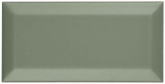PIASTRELLA DA RIVESTIMENTO 7,5 X 15 SMUSSATO MAT COLORE VERDE KAKI