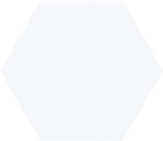 PIASTRELLE PAVIMENTI 11 X 13 ESAGONO LISCIO OPACO COLORE BIANCO