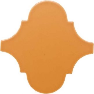 PIASTRELLE PAVIMENTI 15 X 15 ARABESCO LISCIO OPACO COLORE ARANCIA