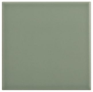 SUELO 20 X 20 LISO MATE COLOR VERDE CAQUI