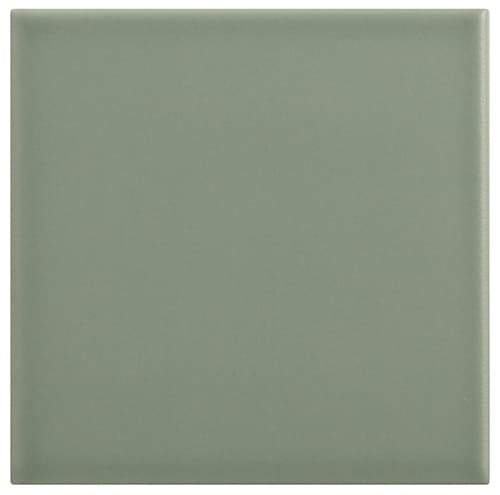 SUELO 20 X 20 LISO MATE COLOR VERDE CAQUI